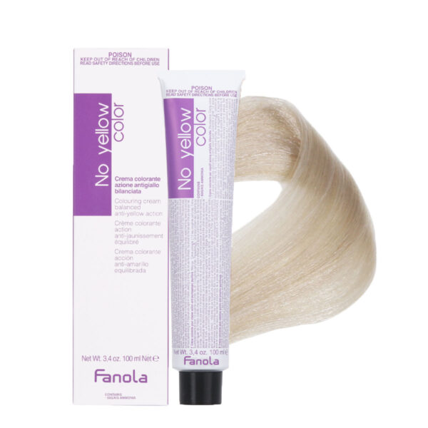 Крем-краска Fanola No Yellow Ice Blonde с антижелтым действием, тон 10 Ice, 100 мл