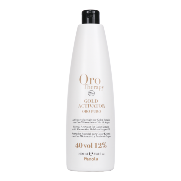 Активатор Fanola Orotherapy Gold Oro Puro с микрочастицами золота и аргановым маслом, 40 vol,12%, 1000 мл