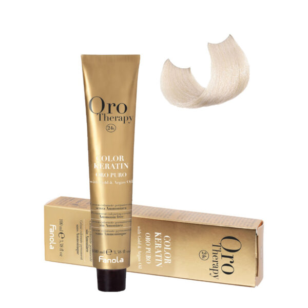Безаммиачная крем-краска Fanola Orotherapy Color Keratin Oro Puro, тон 10.13 extra, 100 мл
