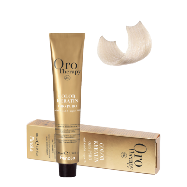 Безаммиачная крем-краска Fanola Orotherapy Color Keratin Oro Puro, тон 10.3 extra, 100 мл