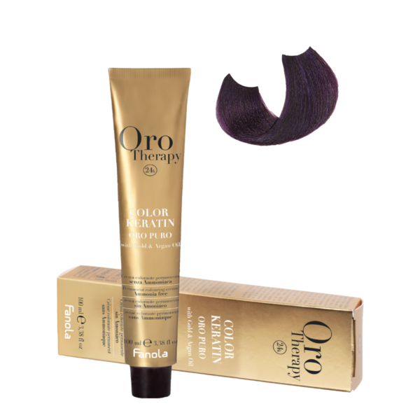 Безаммиачная крем-краска Fanola Orotherapy Color Keratin Oro Puro, тон 4.2, 100 мл