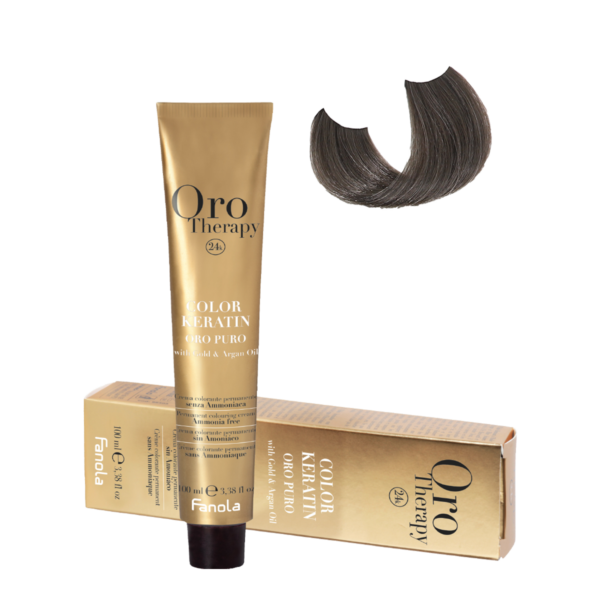 Безаммиачная крем-краска Fanola Orotherapy Color Keratin Oro Puro, тон 5.1, 100 мл