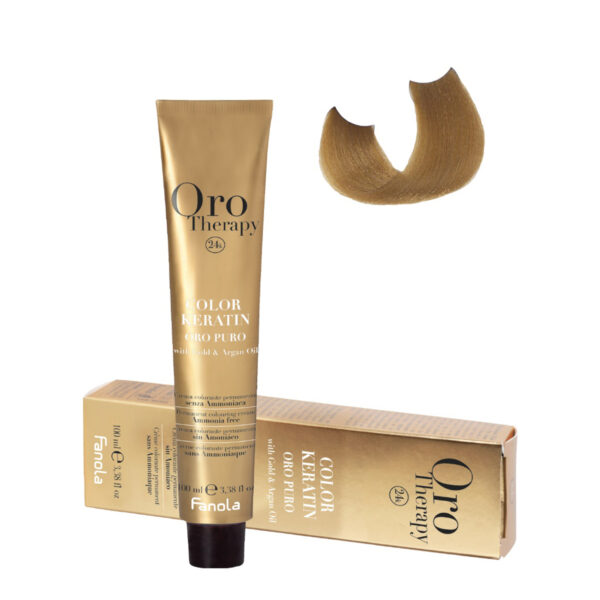Безаммиачная крем-краска Fanola Orotherapy Color Keratin Oro Puro, тон 6.31, 100 мл