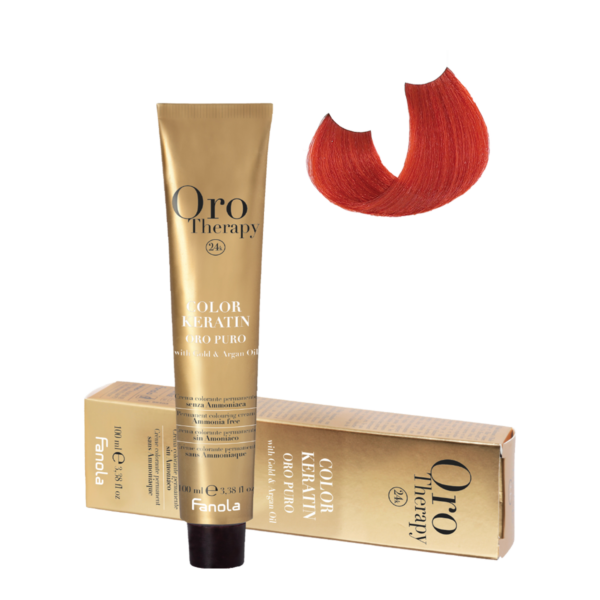 Безаммиачная крем-краска Fanola Orotherapy Color Keratin Oro Puro, тон 6.606, 100 мл