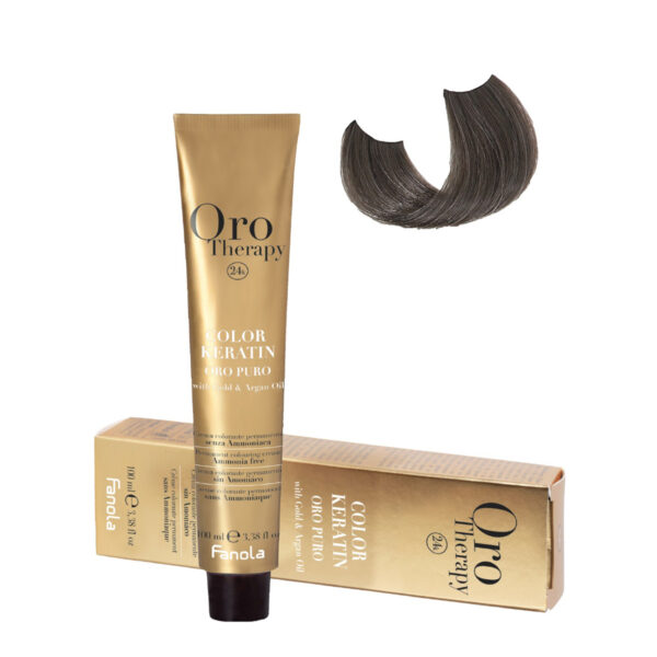 Безаммиачная крем-краска Fanola Orotherapy Color Keratin Oro Puro, тон 7.1, 100 мл