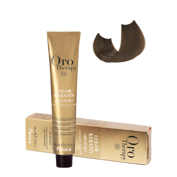 Безаммиачная крем-краска Fanola Orotherapy Color Keratin Oro Puro, тон 8.00, 100 мл