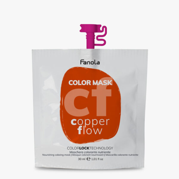 Оттеночная маска для волос Fanola Color Mask медная, 30 мл
