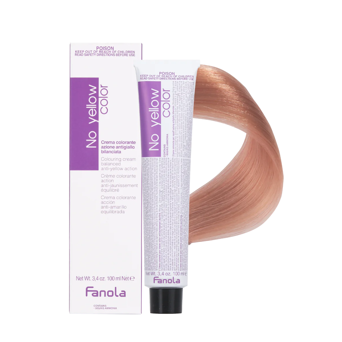 Крем-краска Fanola No Yellow Color Mix toner, тон T.VIOLET, 100 мл