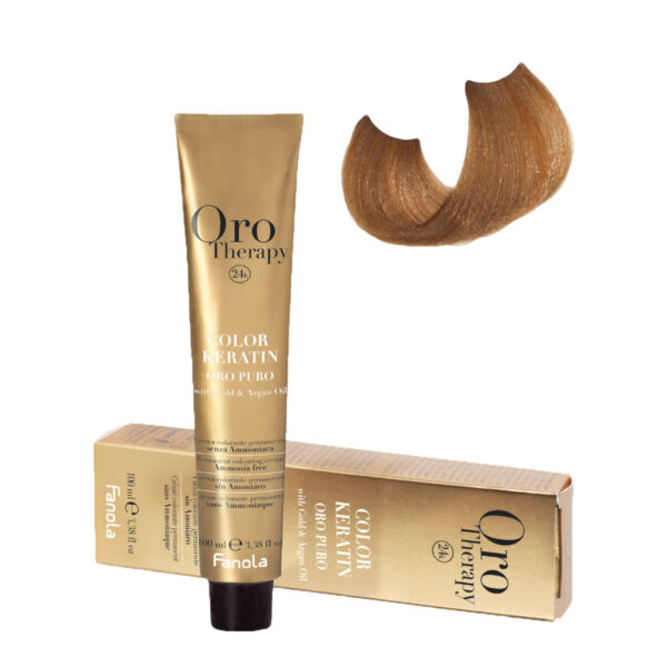 Безаммиачная крем-краска Fanola Orotherapy Color Keratin Oro Puro, тон 8.34, 100 мл