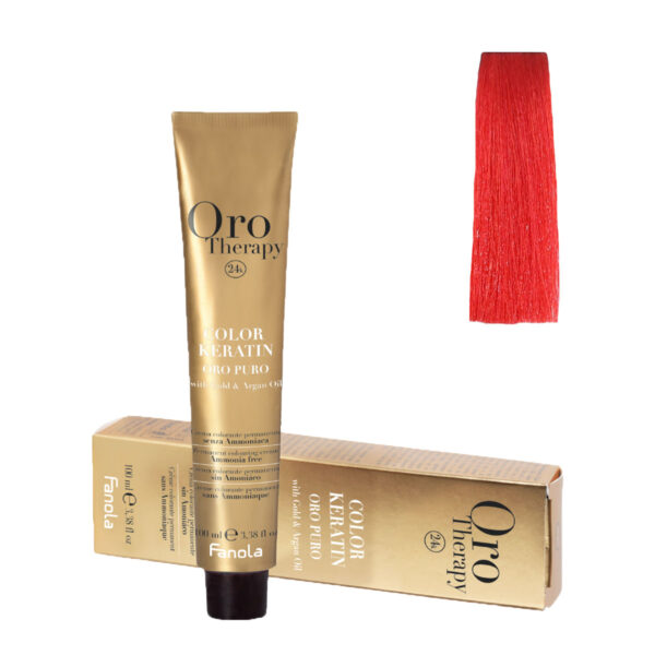 Безаммиачная крем-краска Fanola Orotherapy Color Keratin Oro Puro, Корректор красный, 100 мл