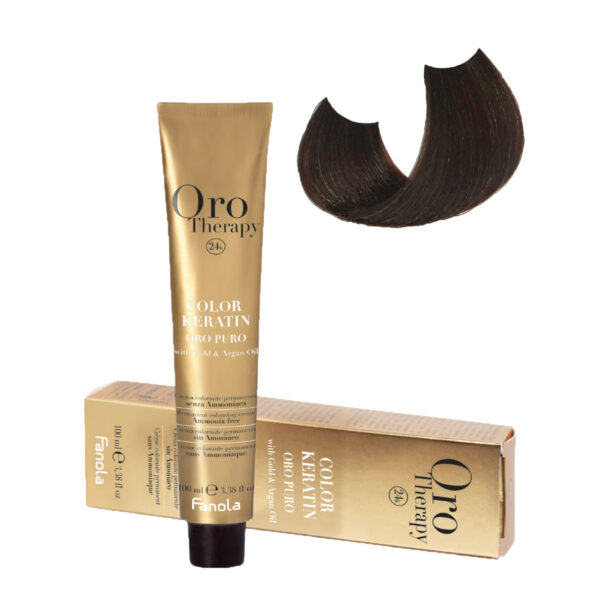 Безаммиачная крем-краска Fanola Orotherapy Color Keratin Oro Puro, тон 7.00, 100 мл