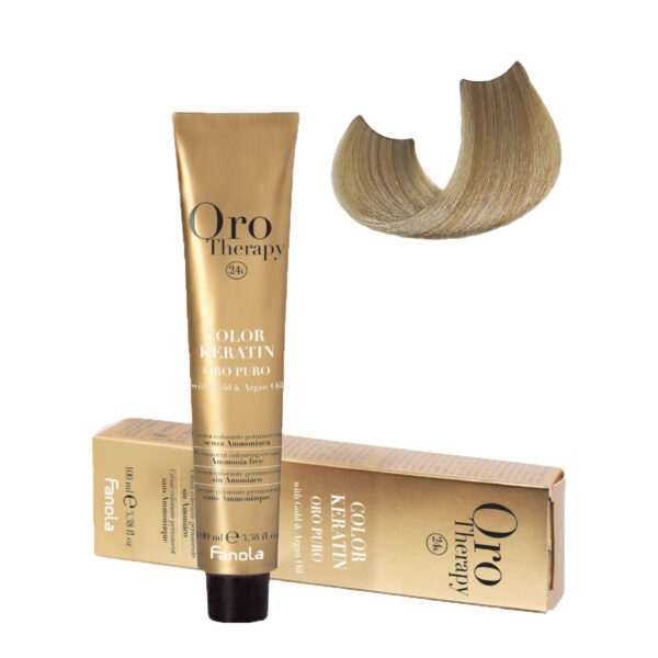 Безаммиачная крем-краска Fanola Orotherapy Color Keratin Oro Puro, тон 10.00, 100 мл